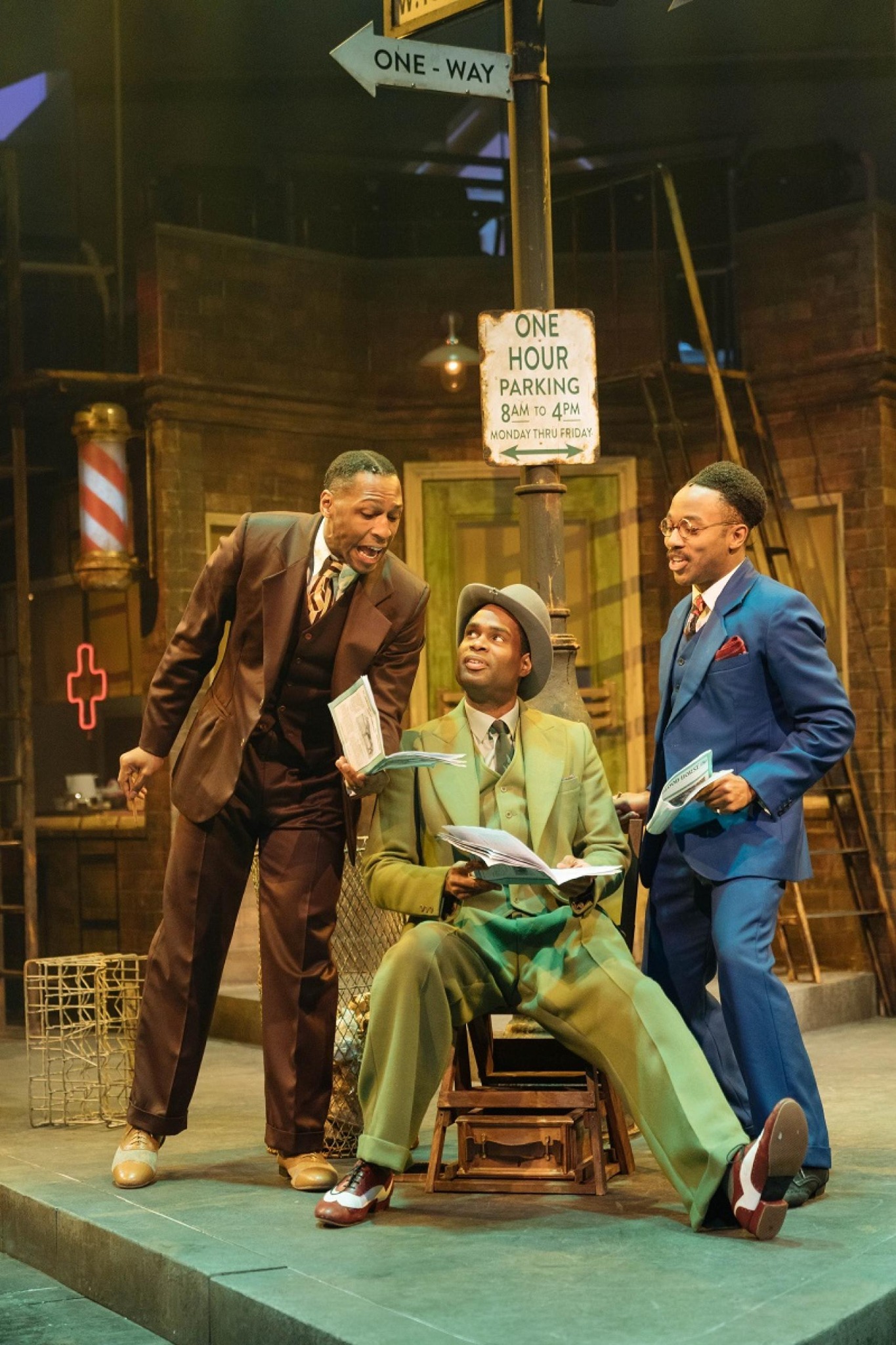 Javar La’trail Parker performing in Guys and Dolls